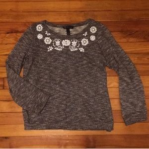 International Concepts beadwork sweater